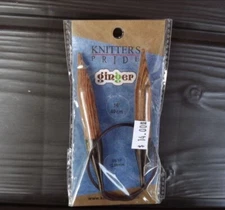 Knitters Pride Ginger, 16 inch Fixed Circular Needle-  Size 17.