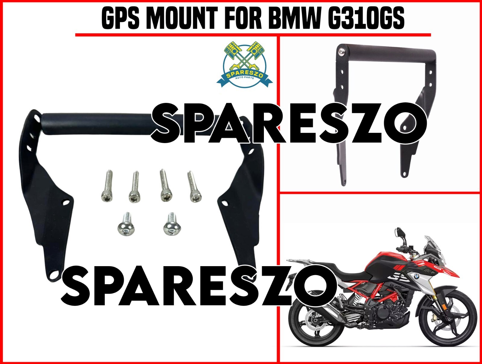"GPS MOUNT" BLACK Fit For BMW G310GS Express Shipping. eBay
