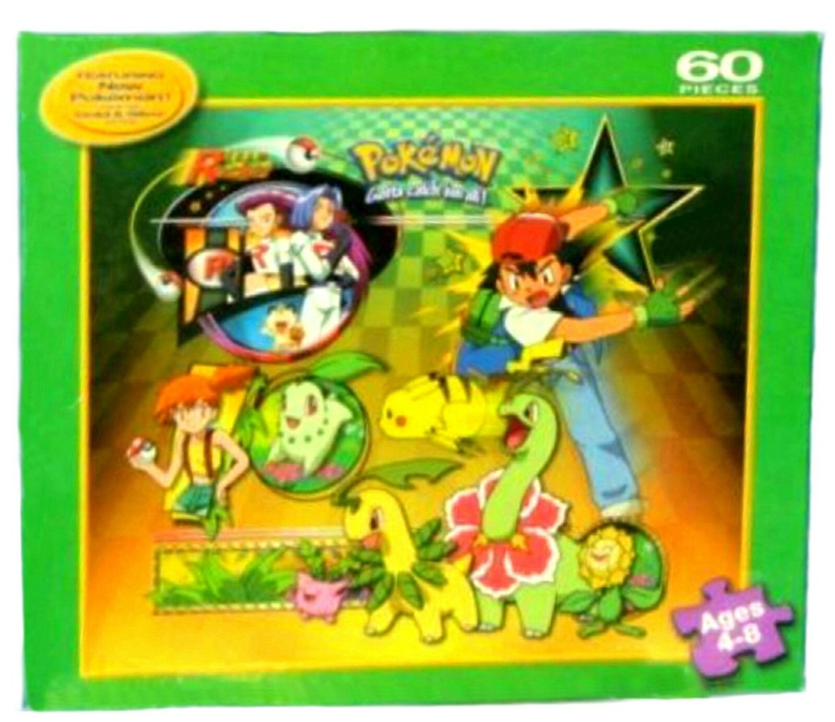 Pokemon Gold & Silver Puzzle 60 Pieces Team Rocket Misty Ash