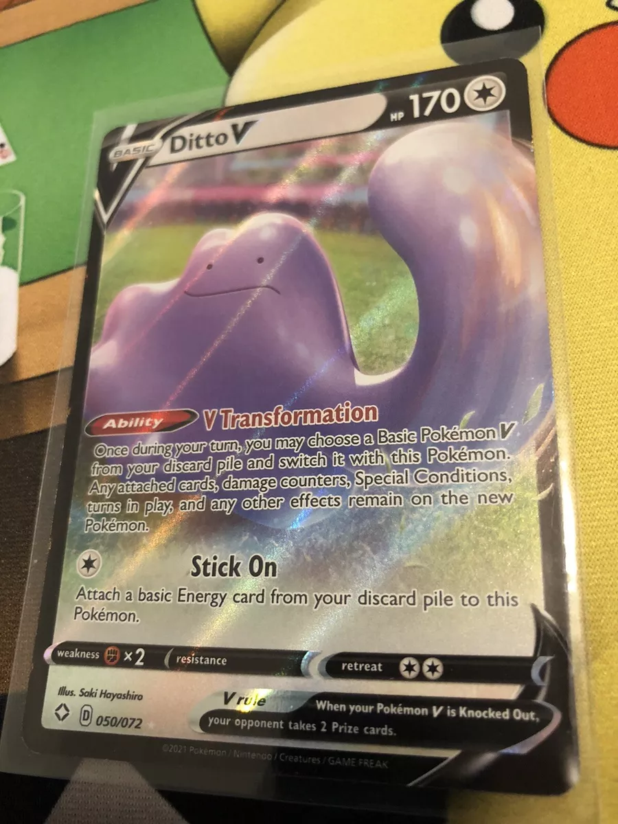 POKEMON TCG DITTO V 50/72 SHINING FATES ULTRA RARE!!