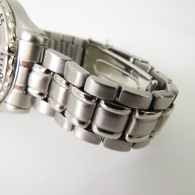 Pulsar Men's Watch Blue Dial Stainless Steel Rotating Bezel VX32