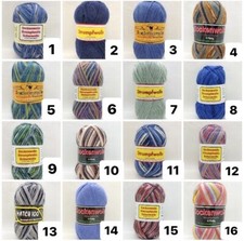 90 Farben Strumpfwolle, Sockenwolle 100gr., FREIE AUSWAHL, NEUE Farben