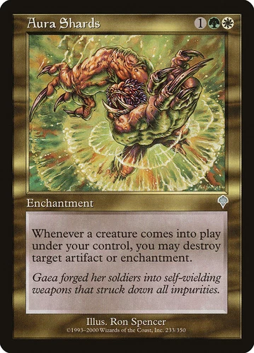 Aura Shards Invasion Magic the Gathering MTG STOCK IMAGE