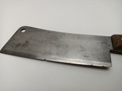 Vintage Dexter 5096 Meat Cleaver - Carbon Steel - 17 cm Blade - Wood Handle - Picture 7 of 11