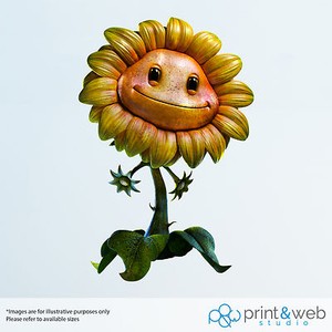 Detalles De Plantas Vs Zombies Decal Sticker Dormitorio Vinilo Arte Niños Jardín Guerra De Girasol Ver Título Original - 