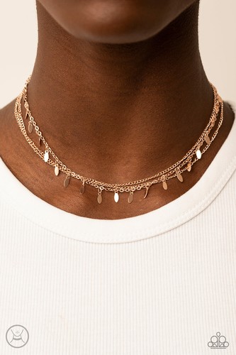 Monochromatic Magic Rose Gold Choker 
