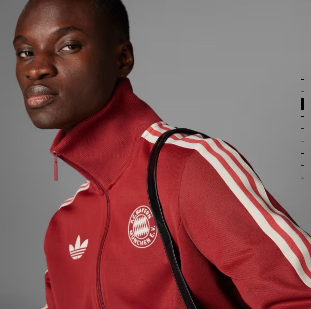 adidas ASK-855 ジャージ M 黒/白/赤 Sz M Adidas Originals Mens FC BAYERN MUNCHEN Track Top
