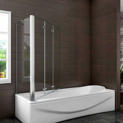 AICA SANITAER GMBH Nano+ESG Glas Faltwand Drehwand Trennwand Badewannenaufsatz Duschwand Abtrennung