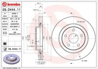 Brembo 2X Bremsscheibe Vorne Ø332 Mm InnenbelüFtet FüR Jeep Wrangler III JK 2.8