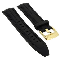 Festina Chrono • Uhrenarmband Lochmuster • Schwarz Kautschuk • F20368