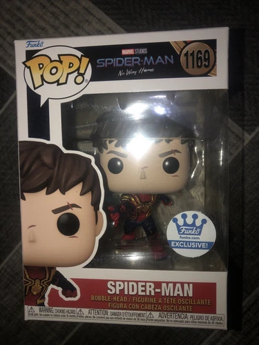 Funko Pop Spider-man Unmasked No Way Home 1169 Exclusive Vinyl Figure +Protector