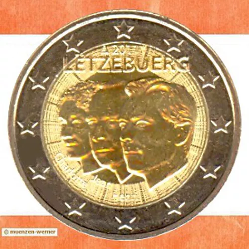 Sondermünzen Luxemburg: 2 Euro Münze 2011 Henri, Jean & Charlotte Sondermünze - Bild 1 von 1