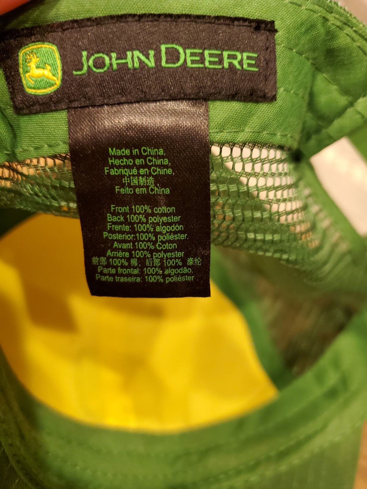 John Deere Green Mesh White Front Snapback Truckers … Gem