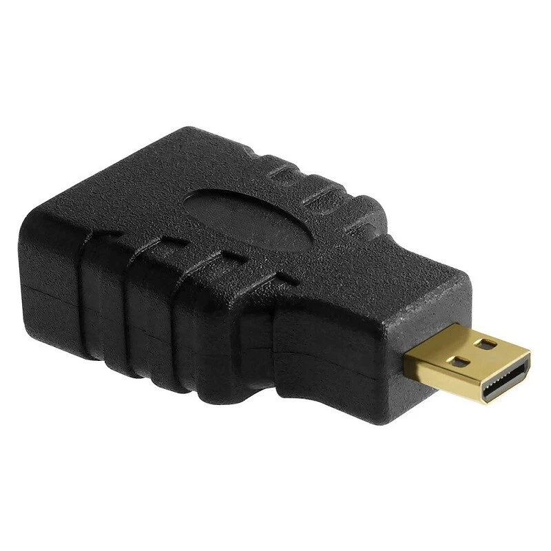 Gold Plated Micro HDMI Type D Male to HDMI Female Plug Adapter Connector HD TV - Image 2 of 4