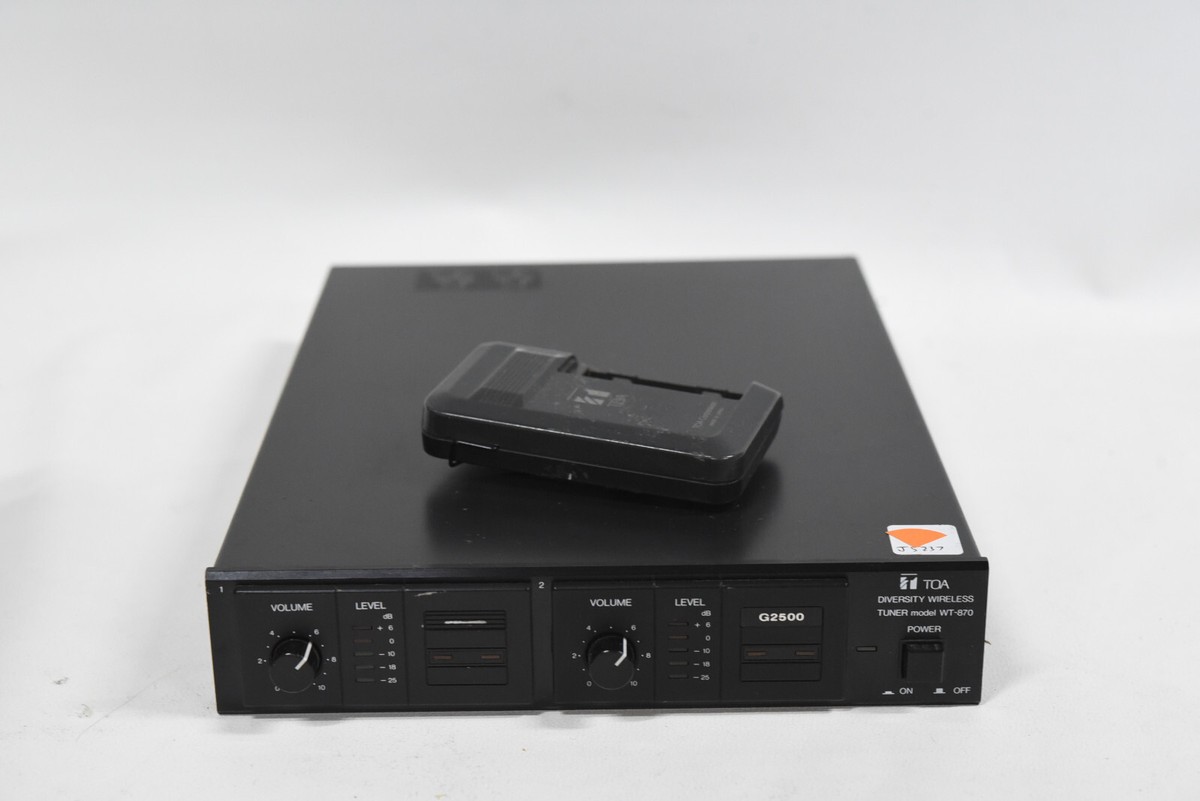 TOA ワイヤレスチューナー　WT-850 TOA ワイヤレスチューナー WT-850 TOA ワイヤレスチューナー DIVERSITY