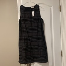 NEW LOFT OUTLET DRESS, size large, black With Stripes