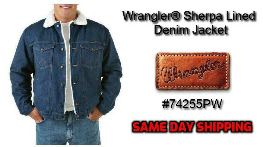 Wrangler jean jacket sherpa 2025