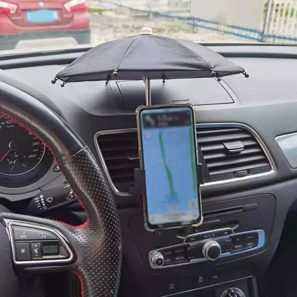 Phone Umbrella For Sun Shade Mini Umbrella Portable Stand Bracket Mount