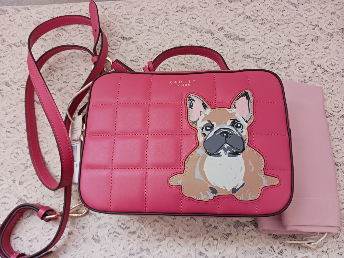 Sac à main bandoulière cuir bouledogue français Radley and Friends