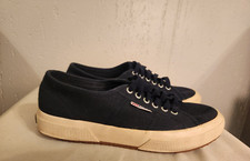 Superga Classic Unisex Lace Up Sneaker Shoe Navy White W 9.5/M 8  19