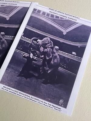Harry Houdini, Society Of American Magicians Monthly Reprint photo 1918