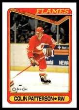1990-91 O-Pee-Chee #420 Colin Patterson Calgary Flames Hockey Card
