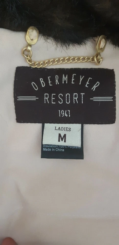 Obermeyer Resort 1941 Women's Faux Fur Brown Vest Size Medium - Image 3 of 4