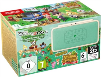 NEW 2DS XL Konsole mit Netzteil Animal Crossing Edition OVP Gebraucht Nintendo 3...