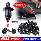 <!--F#f_0-->100 6mm Motorcycle Clip Fairing Trim Plastic Push Fits Rivet Yamaha Suzuki Honda<!--F/-->