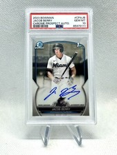 Jacob Berry 2023 Bowman Chrome Auto #CPAJB PSA 10