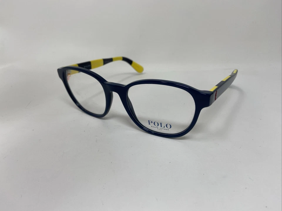 POLO RALPH LAUREN PH 2228 5906 52/19/145 海军蓝圆形眼镜框!L76 — 第 3/4 张图片