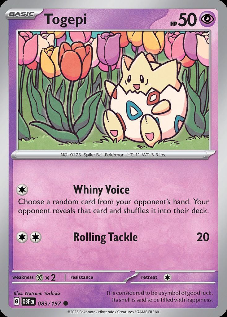 Pokemon Togepi (83/234) Obsidian Flames LP