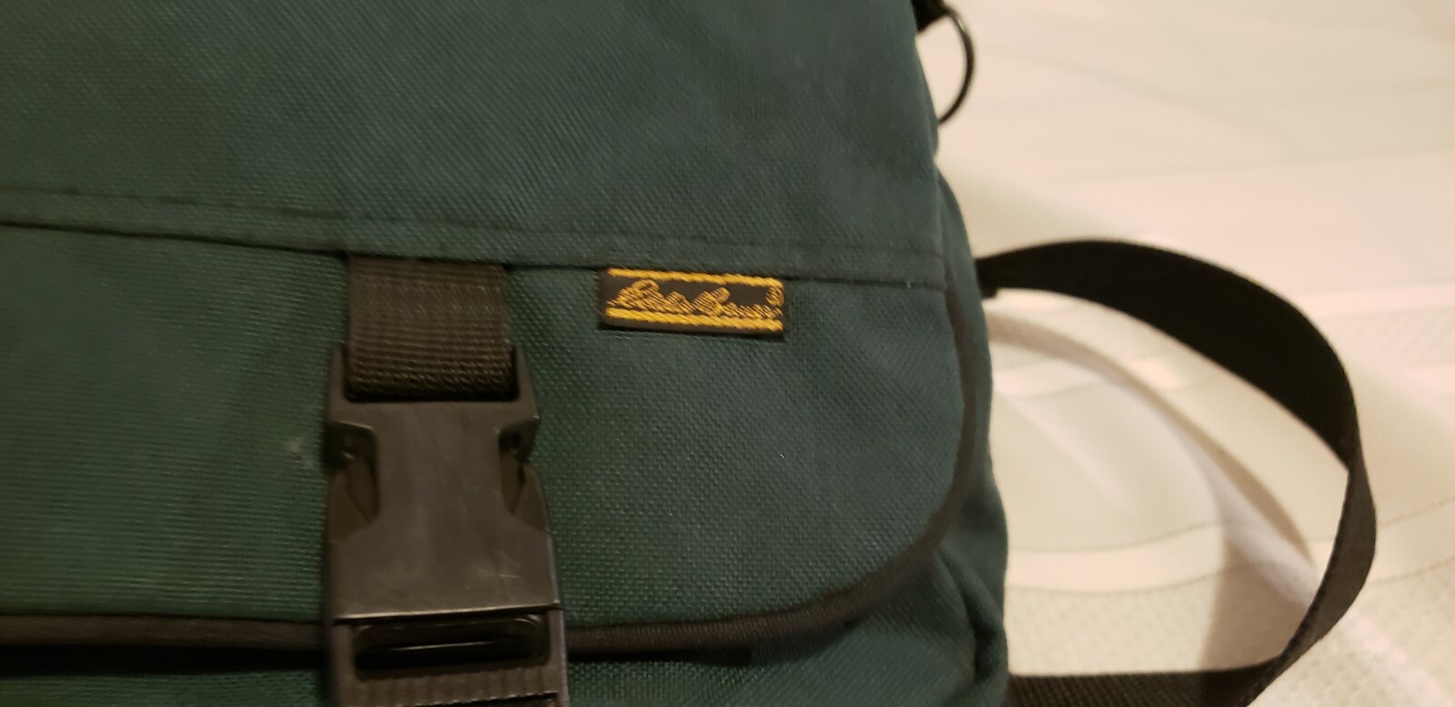 Vtg Eddie Bauer Canvas Large Duffle Bag Luggage Trave… Gem