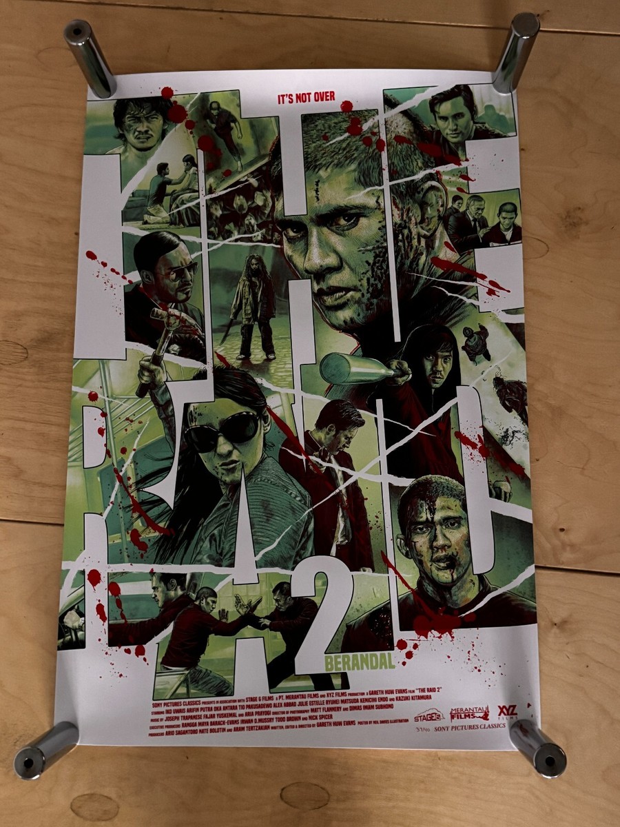 the Raid. ポスター THE RAID #1 & #2 MOVIE Art Print Poster Set 24x36 Numbered