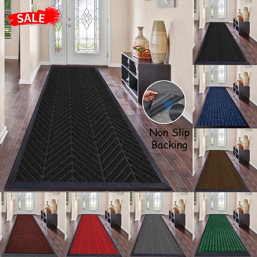 Heavy Duty Barrier Rubber Mat Non Slip Hall Hallway Kitchen Runner Rug