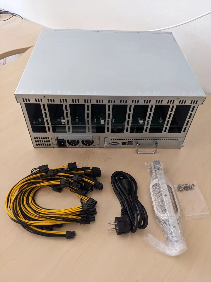19 Zoll Mining Rack für 8 Grafikkarten Server Gehäuse RIG GPU Miner Housing NEU - Bild 2 von 4