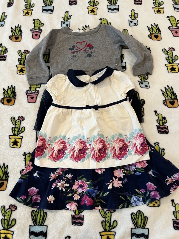 Lot Of 3 Girls Clothes Size 2 H&M, Gap, Janie And Jack, Disney, Mayoral