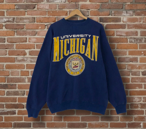 Vintage Big Logo University of Michigan T- Shirt, Sweatshirt & Hoodie