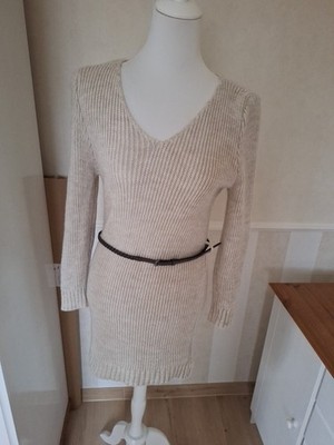 Strickkleid Beige STYLEBOOM  Gr S Neuwertig