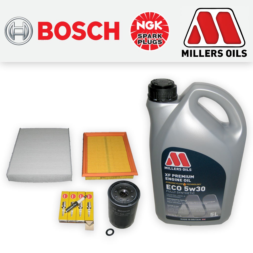 SERVICE KIT for FORD FIESTA MK6 1.3 8V OIL AIR CABIN FILTERS PLUGS +OIL (02-08)
