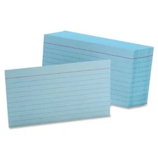 Esselte Printable Index Card - 3" X 5" - 90 Lb - Recycled - 100 / Pack - Blue