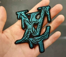 RARE HIGH FASHION DESIGNED LOGO EMBROIDERED IRON-ON PATCH...VERY RARE!!!