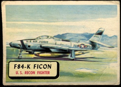 Trade Card, A&BC Kaugummi, PLANES, 1960, Large, RF-84K Ficon, #23