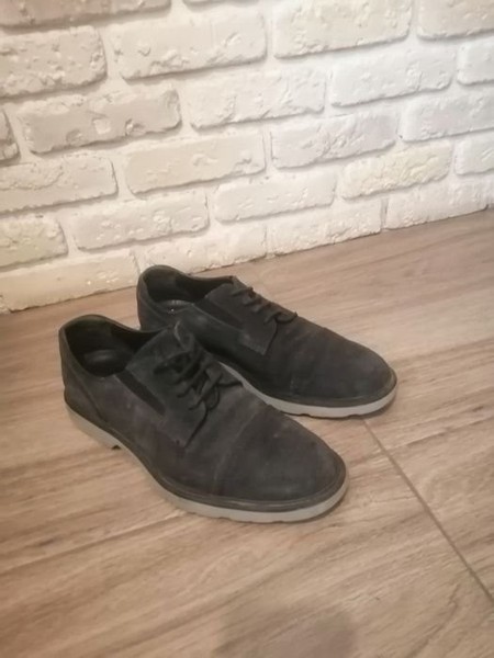 Men Hogan Heels Grey-Green Suede 44.5