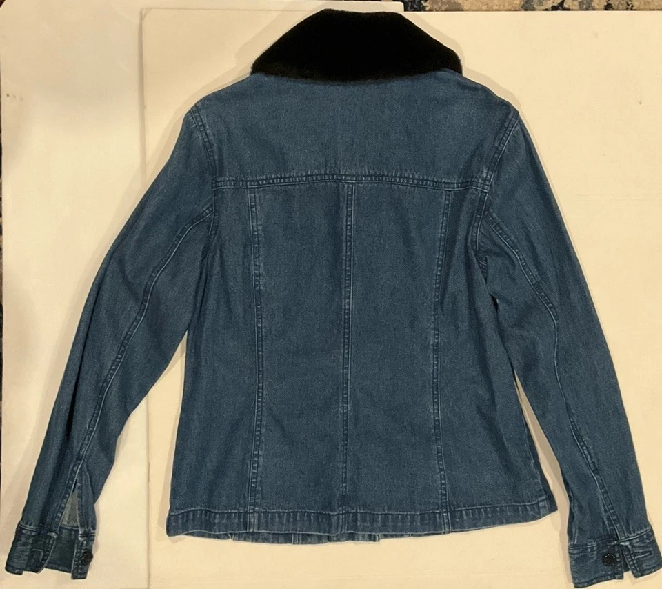 Chaqueta vaquera informal con cuello de piel desmontable Corner Annex - Foto 2 de 4