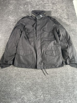 Brandit M65 Standard Field Jacket Black Mens Size L NWT