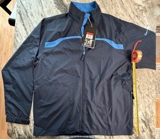   Men Large Nike Water Resistant Full Zip Golf Jacket. Lightweight. Navy Blue.
