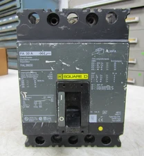 💥SQUARE D 30 AMP BOLT ON CIRCUIT BREAKER 3 POLE 600 VAC FAL36030