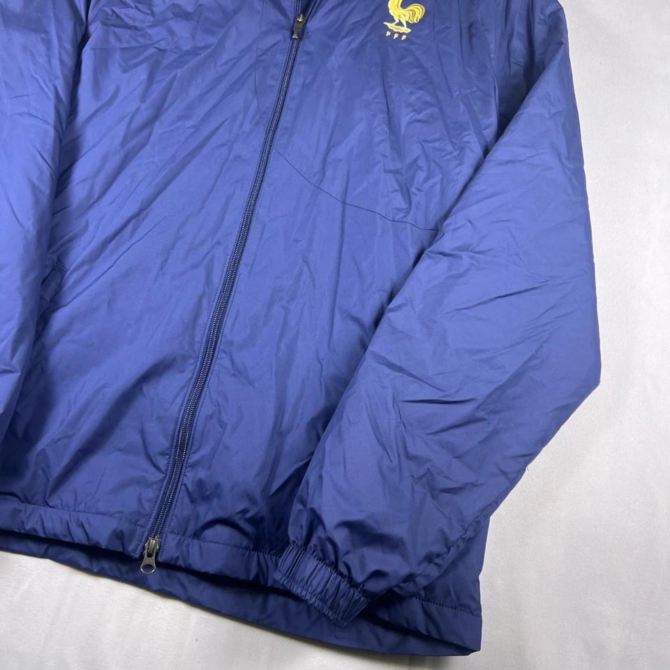 耐克 France Strike Dri-FIT 连帽足球夹克男式中号 DH4698-410 全新 — 第 3/4 张图片