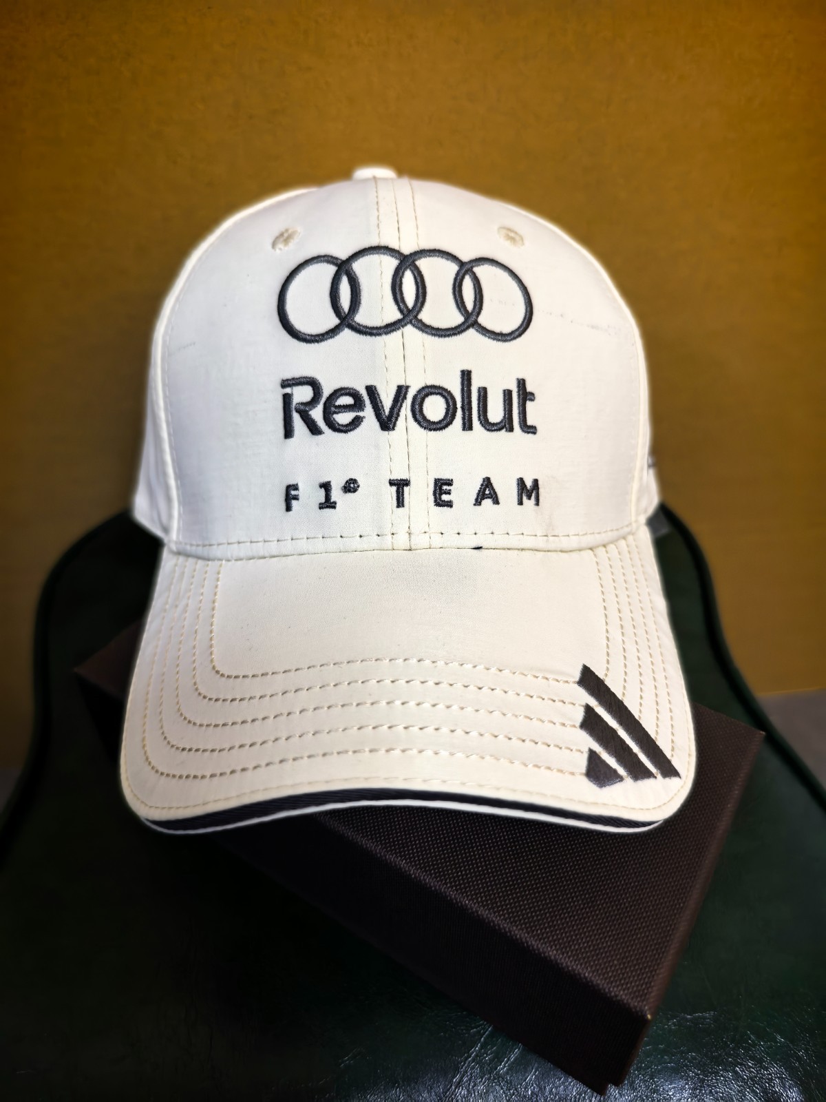 Audi F1 Team Revolut White Adjustable Baseball Cap Racing Hat